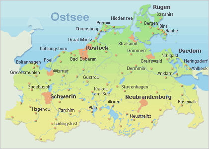 Karte Ostseeküste Mecklenburg Vorpommern | goudenelftal